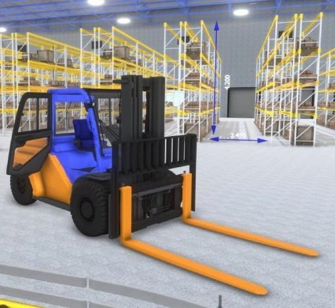 Intralogistics forklift truck