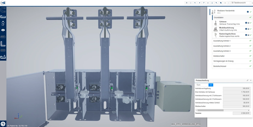 SAE 3D Produktkonfigurator SAE 3D Produktkonfigurator