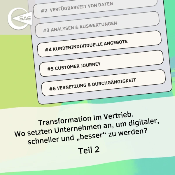 Checkliste digitale Transformation im Vertrieb Teil 2